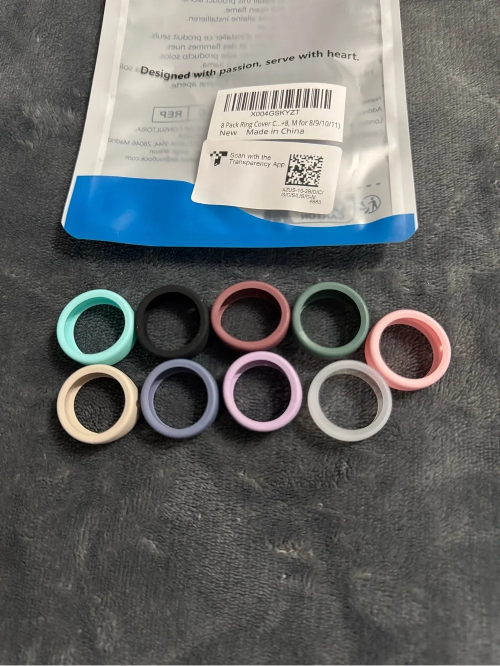 Oura Ring Gen 4 - Gold with box, charger, and silicone covers